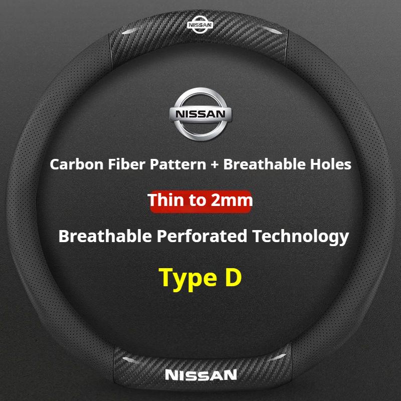 CCMLIC1 Leather Car Steering Wheel Cover for Nissan Qashqai Kicks March Xtrail Micra Leaf Qashqai J11 J10 J12 Armada Juke Accessories