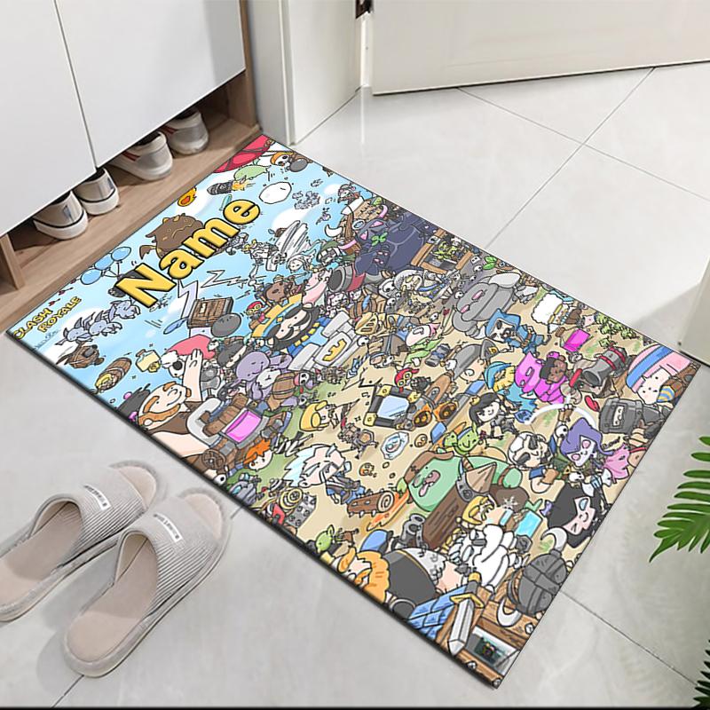 Custom Name Clash Royale Printed Carpet, for Office Chair Living Room Bedroom Kitchen Room Decor Gifts.