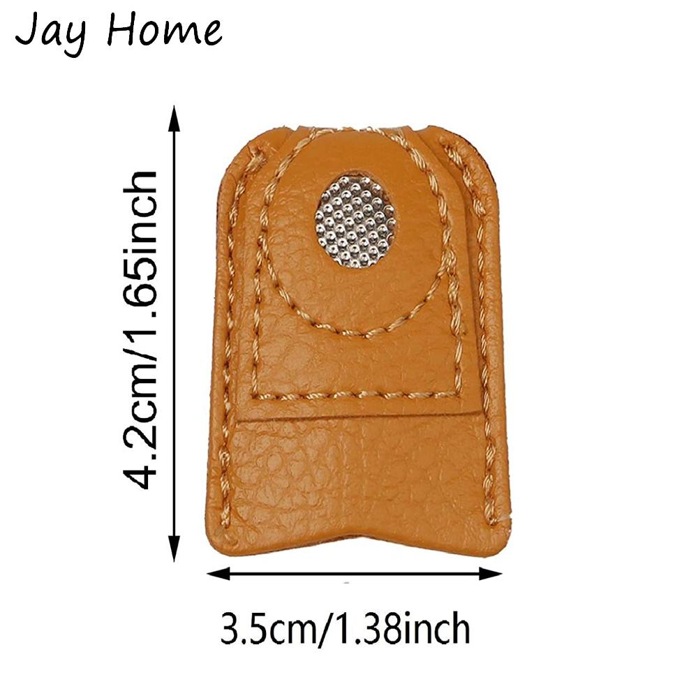 2/1PC Sewing Leather Thimble Finger Protector Coin Thimble Pads for Craft Hand Sewing Quilting Knitting Pin Needles DIY Tools