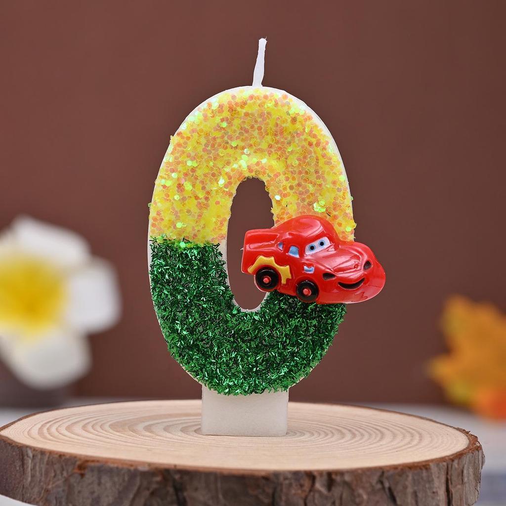 Digital Birthday Number Candle Decoration 0-9 for Cakes and Parties