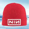 NIN Logo White Frame Bars Men Women Unisex Knitted Hat Beanie Pullover Cap Winter Thermal Warm Christmas Outdoor Cycling Hiking