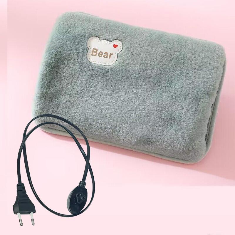 Rechargeable Electric Hot Water Bag Soft Winter Hand Warmer Home Heater Reusable Bottle EU Plug Portable Pocket Warmer Office
