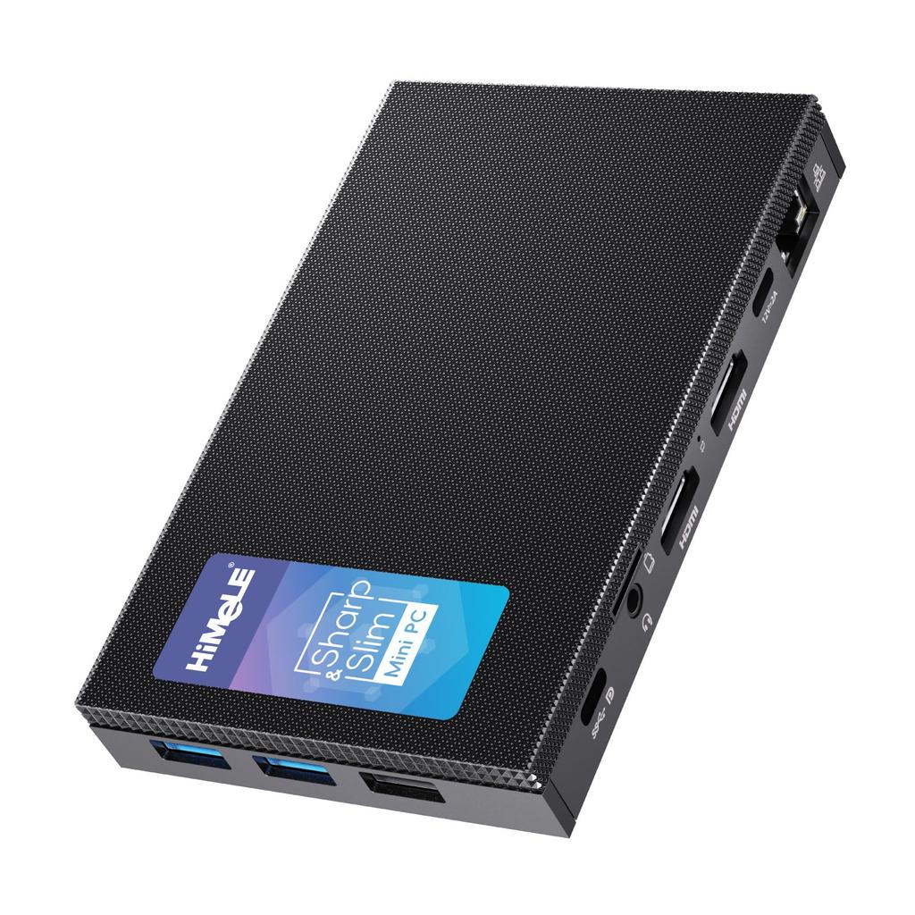 HiMeLE Quieter 4C Fanless Mini N100 4GB 128GB Windows 11 Fully Desktop PC for Signage RAM, RAM, Home, USB-C & HDMI, Featured, Ultra-Compact