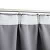 Blackout Curtain with Hooks Gray 290 x 245 cm