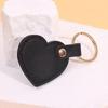 Car Key Holder Leather Heart Keyring Simple Colorful Pendant Classic Heart Shape Keychain  Unisex