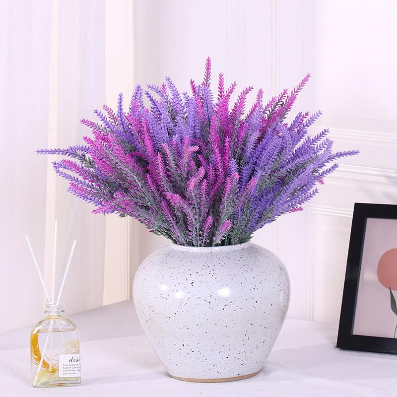 Seiden Lavendel Beflockte Blumen Für Foto Requisiten Und Party Dekoration