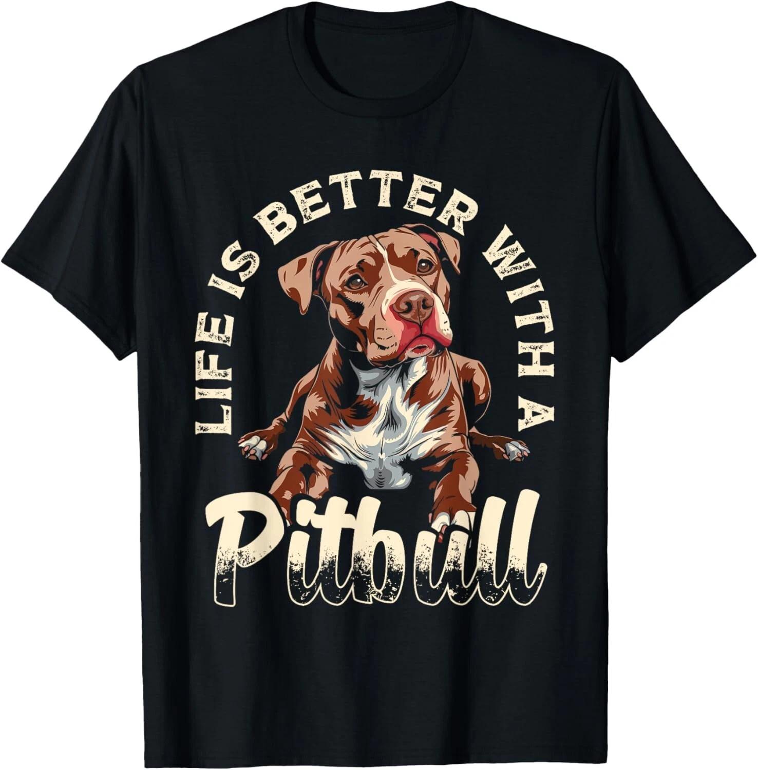 Funny Pitbull Dog Lover Bully Breed Pitbull Mom Dad Funny Gift Unisex T-Shirt S