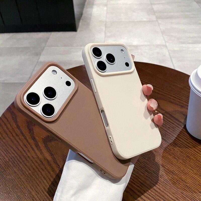 Multi-Color Orginal Liquid Silicone Anti-Drop Phone Case for IPhone 17 16 15 14 13 12 11 Pro Max Official Full Protection Cover