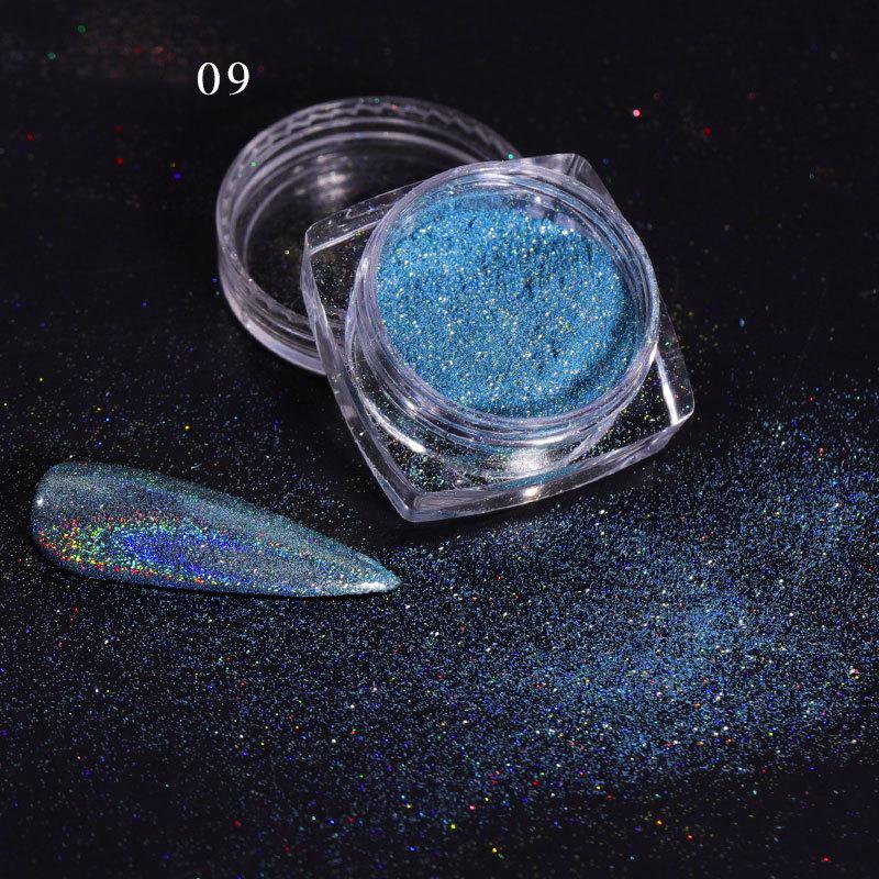 Laser Mirror Nail Glitter Powder Metal Dust Nails UV Gel Polish Pigment Gold Silver Nail Art Decorations Accessories