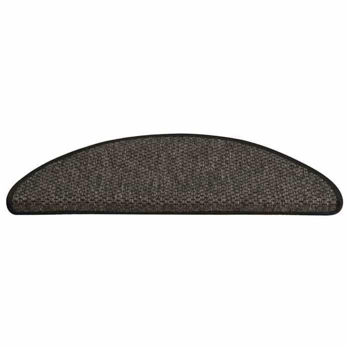 VidaXL Tapis d'escalier autocollants 30 pcs 65x21x4 cm anthracite, bande de roulement, tapis de bande de roulement 3365873