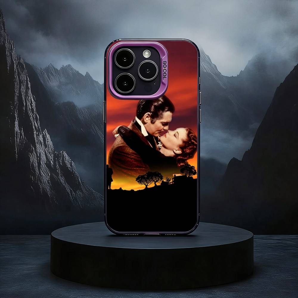 

Love Gone with the Wind Phone Case For iPhone17,16,15,14,13,12,11 Plus,Pro Max Black Candy silver phone case iPhone17PRO