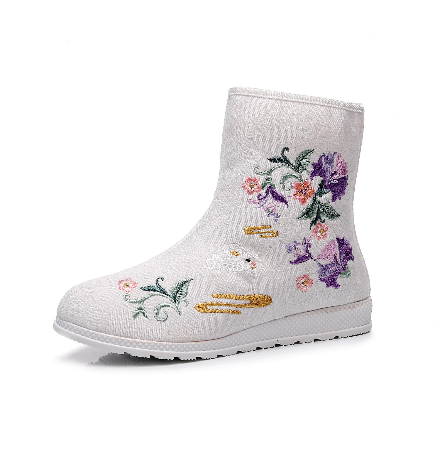 

Зимние теплые ботинки женские повседневные нескользящие плюшевые зимние ботинки с подкладкой из флиса с боковой молнией женские вышитые короткие ботинки с подкладкой из искусственного меха 37