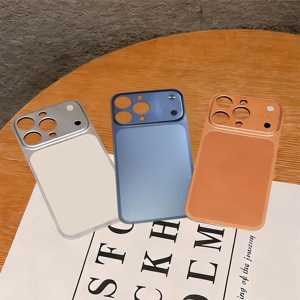 Matte Thin Film For iPhone 16 15 14 13 Pro Max Convert to 17 Pro Max Back Sticker Protection Cover With Camera Lens Protector
