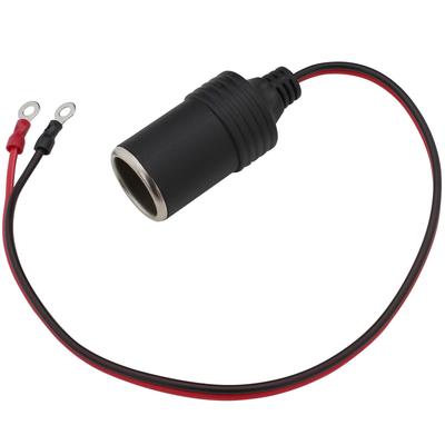 Cigarette Lighter Socket, Female , Round Terminal, 11.8 Inches (30 Cm)