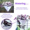 Triangular Wall Mounted Flower Pot Planters Self Watering Hanging Basin for Plants Lazy Flowerpot Office Home Garden Accessories