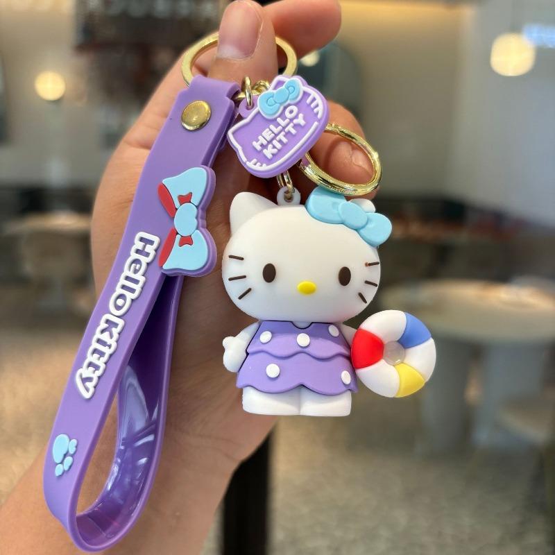 Sanrio hello kitty keychain kt cat pendant hello kitty doll key ring accessories small gifts