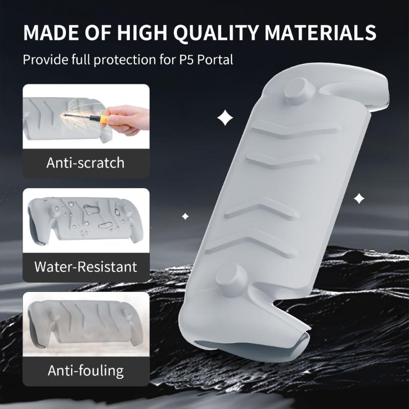 Full Protective Case Scratchproof Case Cover for Console Detachable Front Shell Back Case with Adjustable Kickstand