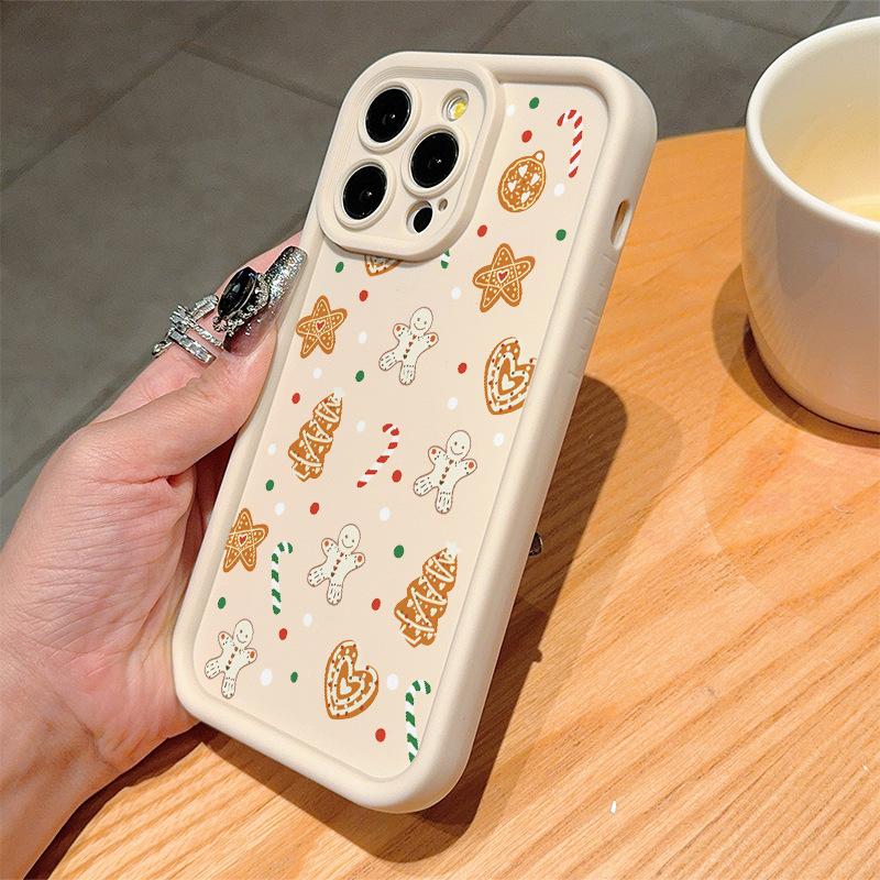 Christmas Tree Snowmen Print Case for iPhone 17 Air 16 15 14 11 13 12 Pro Max Cover iPhone Air 16E 7 8 Plus Winter Pattern Shockproof Soft Phone Cover