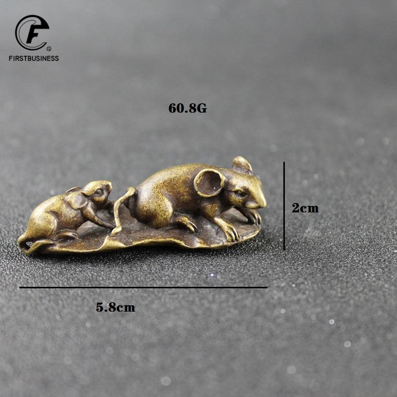 Antique Bronze Wealth Rats Longevity Statue Pure Copper Figurines Ornaments Home Decor happy family mother 's love never changes