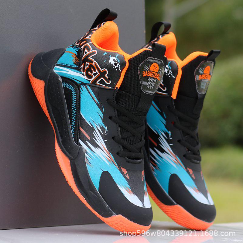 Pánské protiskluzové boty odolné proti opotřebení na basketbal - Chlapecká letní sportovní obuv s pevnou přilnavostí