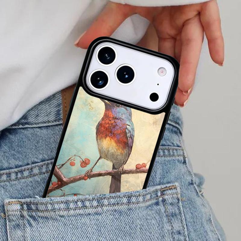 Europäischer Stieglitz Handyhülle für iPhone 16e 15 14 13 12 17 Pro Max Plus Air 17pro Hülle Coque