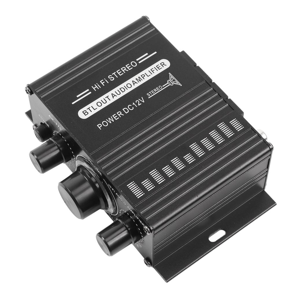 Car Audio Power Amplifier Dual Channel Circuit Guard Stereo Mini Amplifier 12V