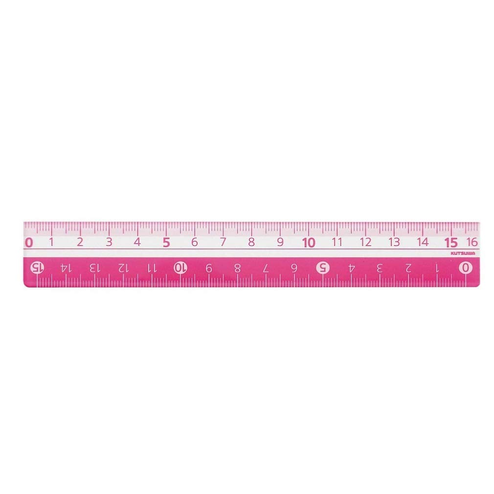 

Kutsuwa STAD Color Ruler 16cm KB027PK Pink