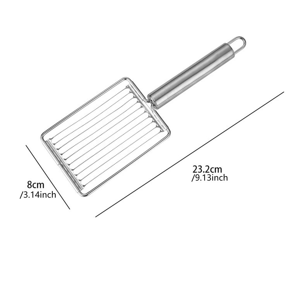 Tomato and Potato Slicer with Ergonomic Handle Stainless Steel Fruit Cutter Cutting Tool for Home and Kitchen Use