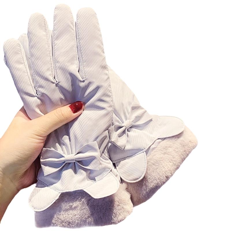 Warme Dicke Handschuhe für Damen für Fahrradfahren Wandern Skihandschuhe Winter Skifahren Thermohandschuhe Touchscreens Winterhandschuh