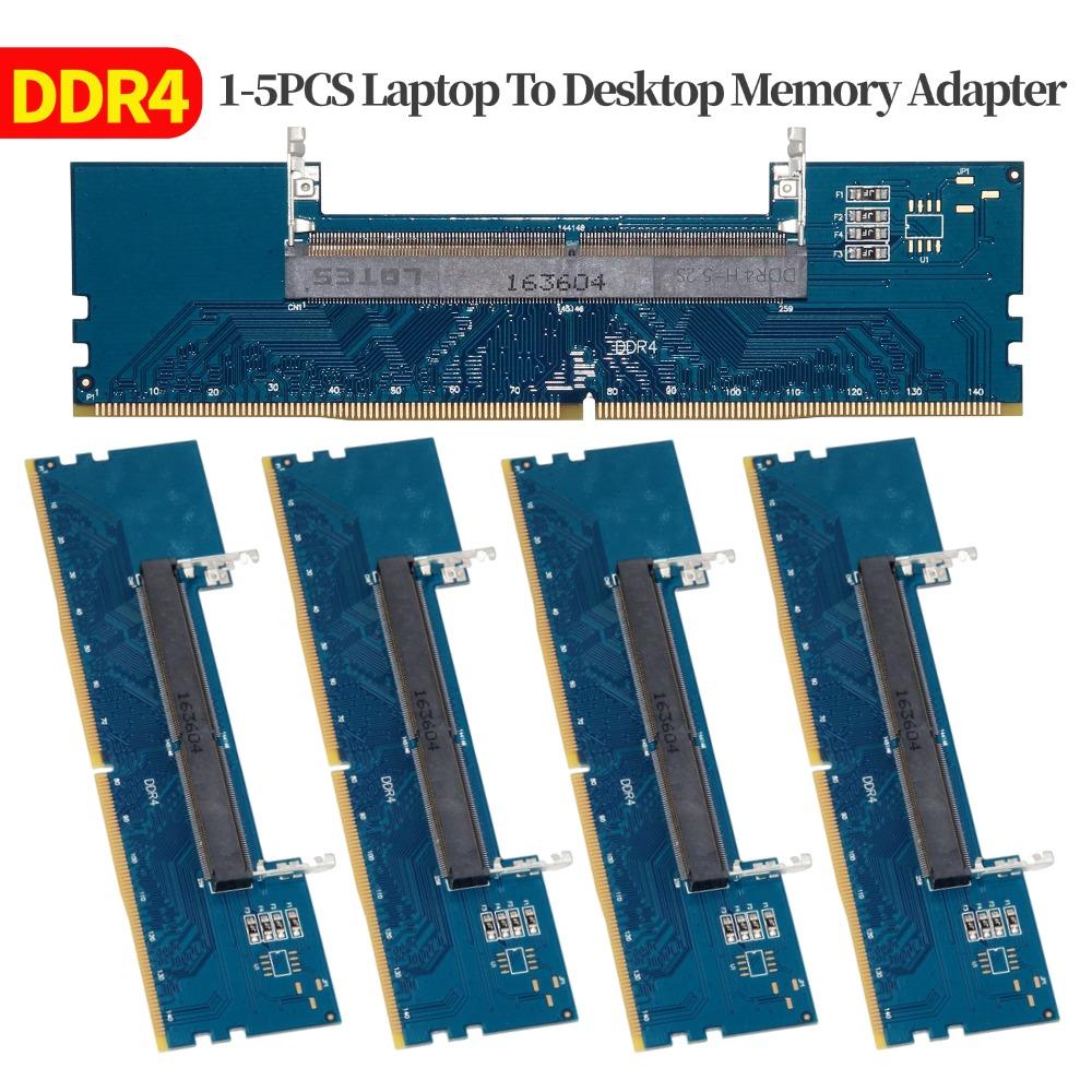 1-5PCS DDR4 Laptop To Desktop Memory Adapter Card 3200/2666/2400/2133MHZ SO-DIMM To PC DIMM Connector Card RAM Memory Stick