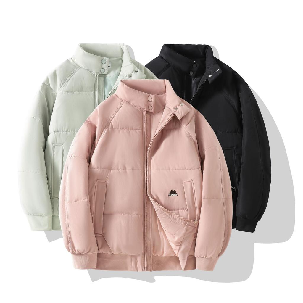 Bread Clothing Women's Plus Size Cotton Jacket Short Stand-up Collar Winter Loose Casual Cotton Clothes Thickened Students Cotton Clothes