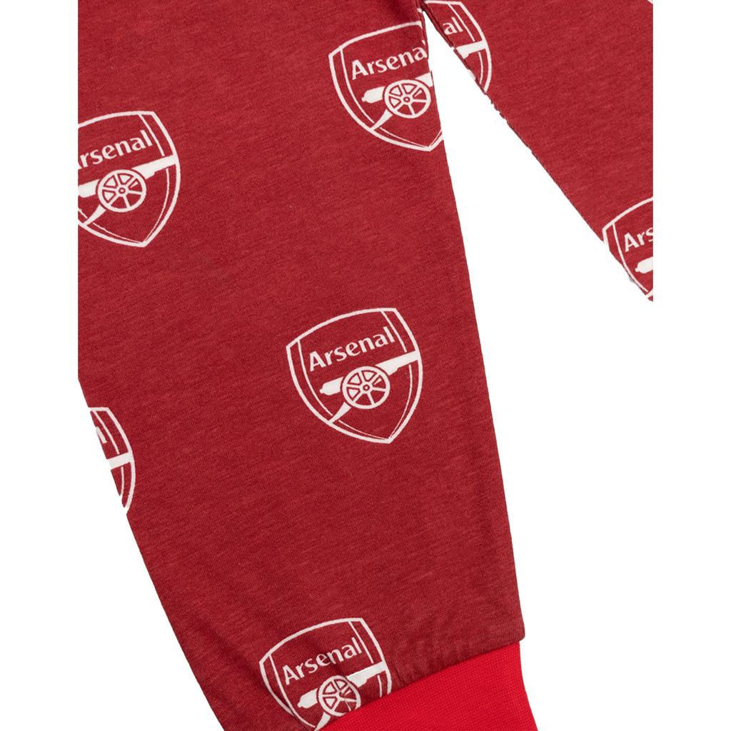 Arsenal FC Boys Crest Short-Sleeved Long Pyjama Set