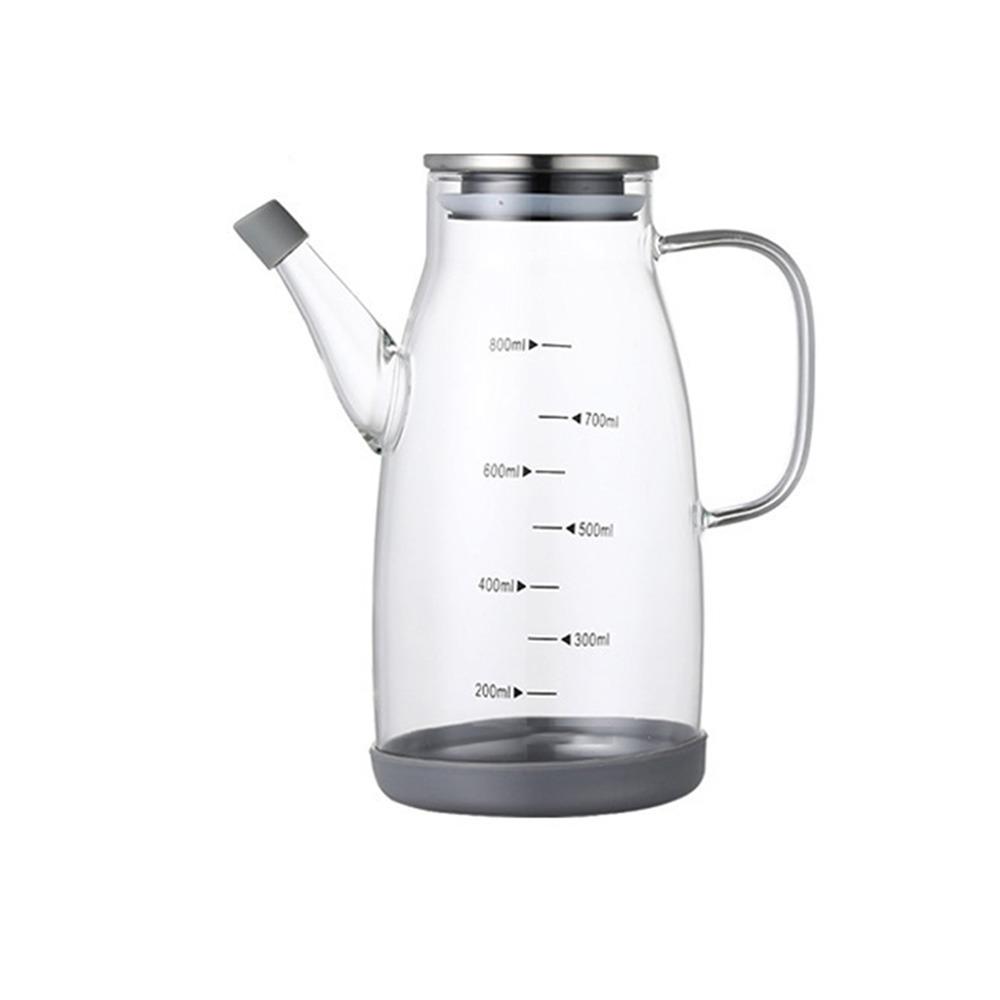 Rubber Base Cooking Oil Bottle Leakproof Soy Sauce Pot Glass Oil Cruet Container  Kitchen