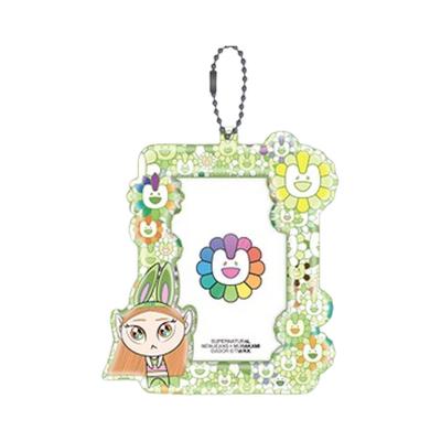 X Murakami Photo Card Holder Keyring Haerin Green