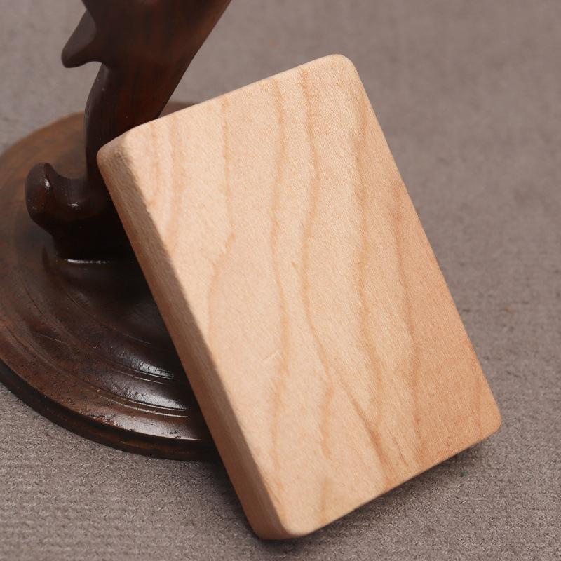 Peach Wood Wu Shi Pai Pendant for Children's Accessories - Safe Jujube Wood Plaque