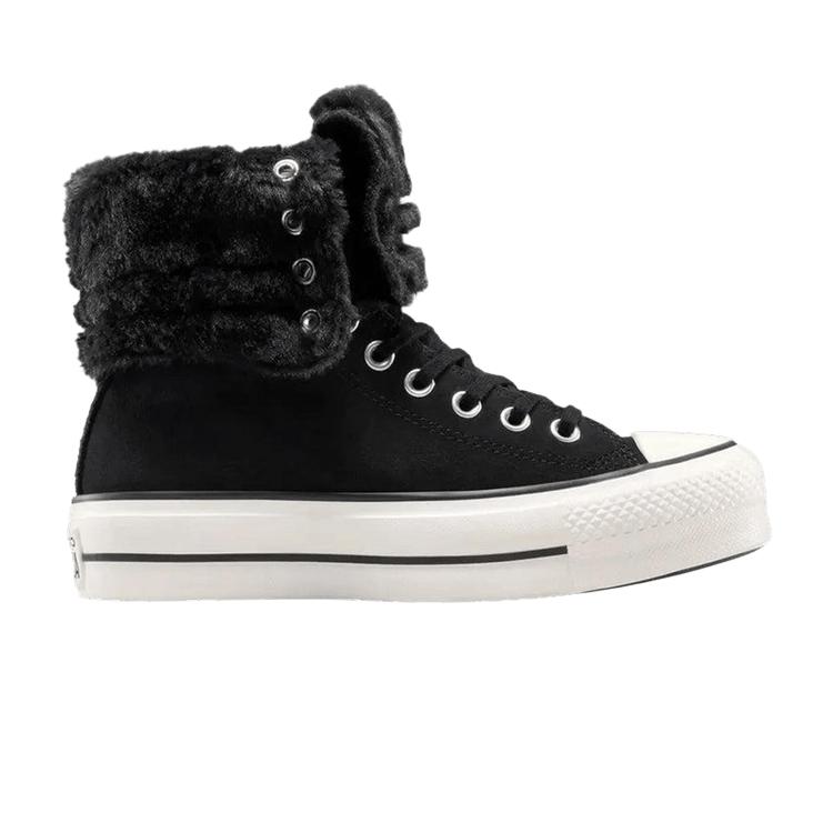 

Кеди Converse All Star Fold Over Lift Hi Чорні Жіночі A15229C 39
