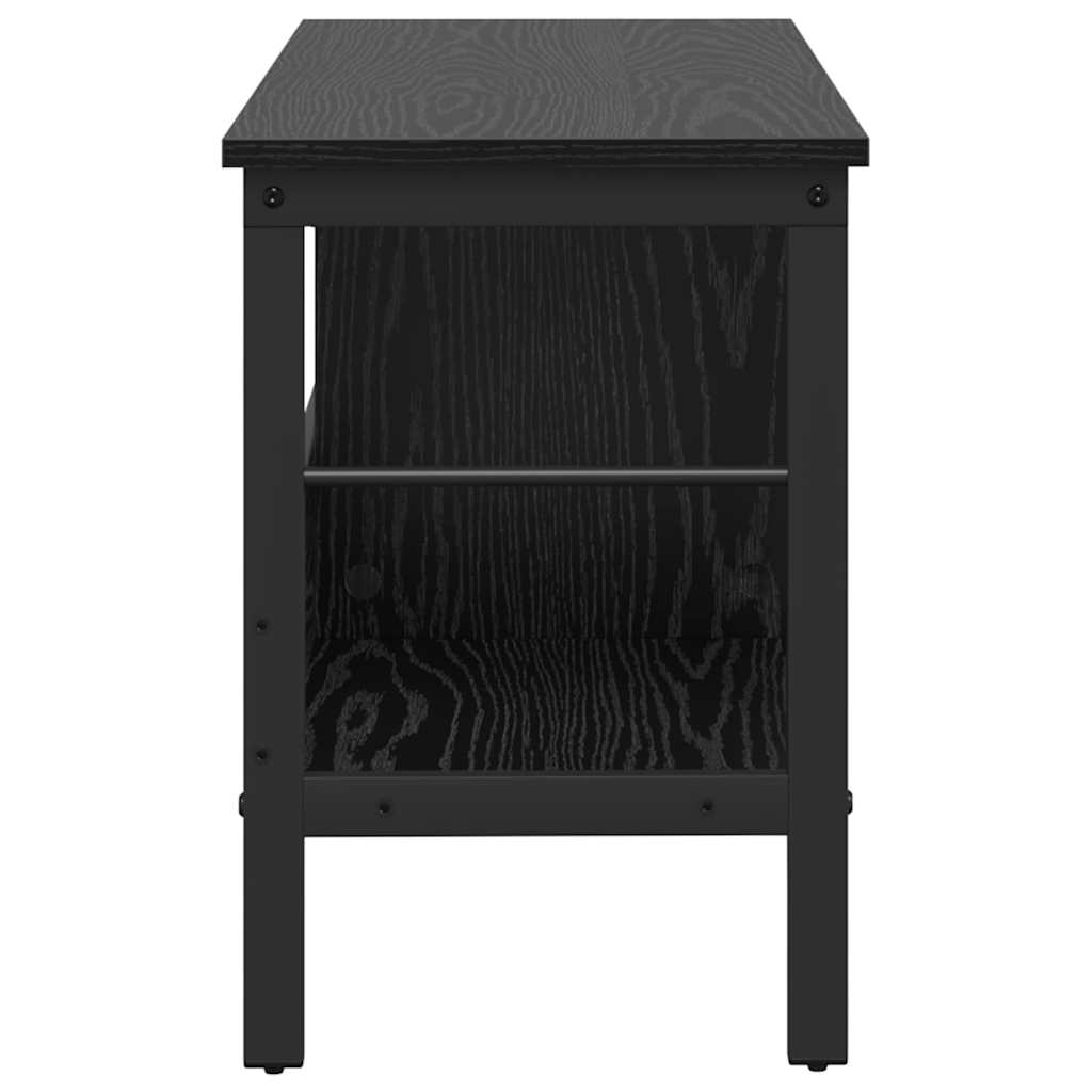 Bookshelf Black Oak Effect 82 x 32 x 47 cm Engineered Wood