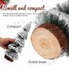 4Pcs Small Christmas Tree Decorations Artificial Pine Trees for Home Party Window Display Festive Tabletop Xmas Scene Setup
