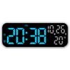 1Pc Simple and Stylish Multifunctional Led Alarm Clock with Temperature Display, Suitable for Bedroom and Living Room, Bedside Clock, 9inch Clock