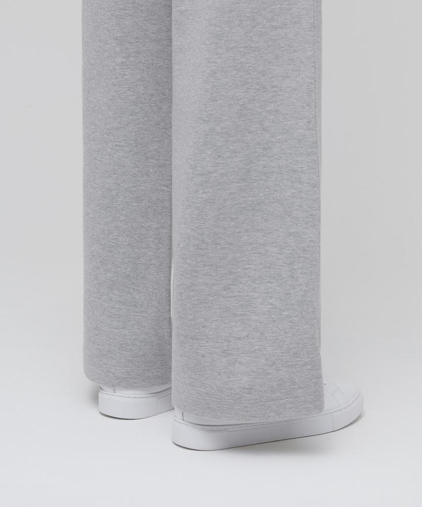 MUSINSA STANDARD WOMAN Women'S Flat Terry Wide Lounge Sweatpants [Medium Grey]