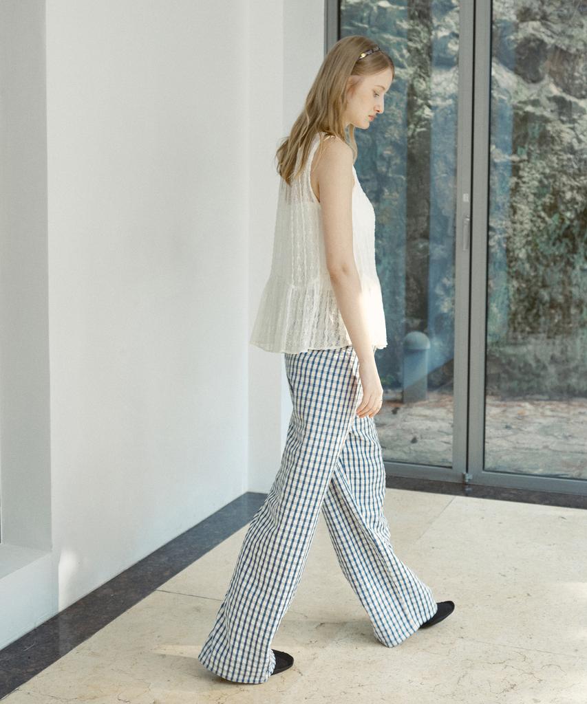JUCYJUDY Check Wide Elastic Pants J1Pt329B
