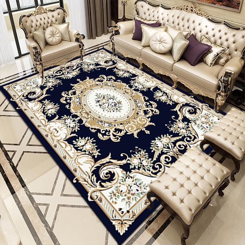 Retro Ethnic Style Carpets for Living Room Persia Bedroom Decor Rug Non-slip Washable Porch Floor Mat Dining Room Lounge Carpet