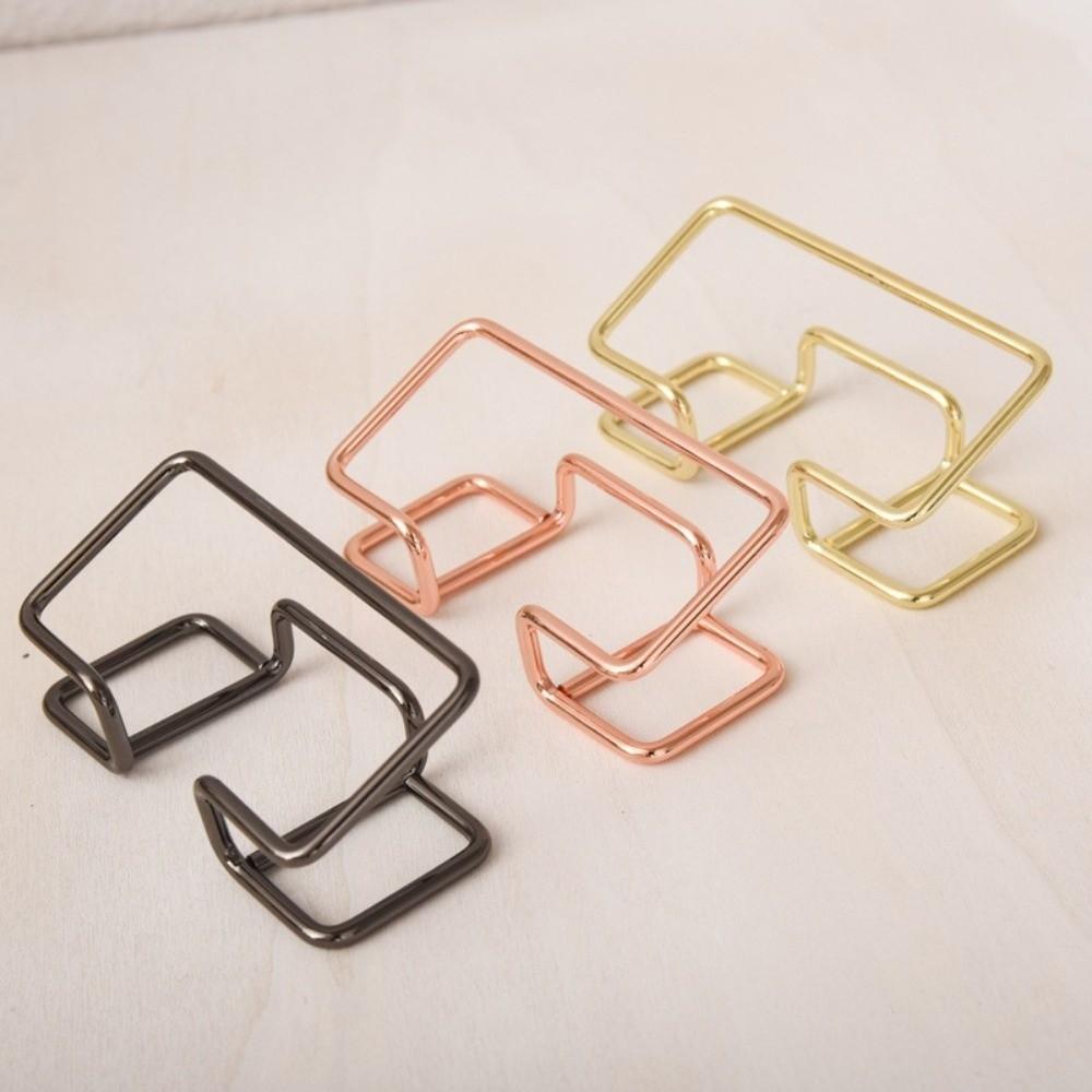Metal Card Display Holder Modern Style Card Organizer Memo Counter Card Display Stand  Office Desk