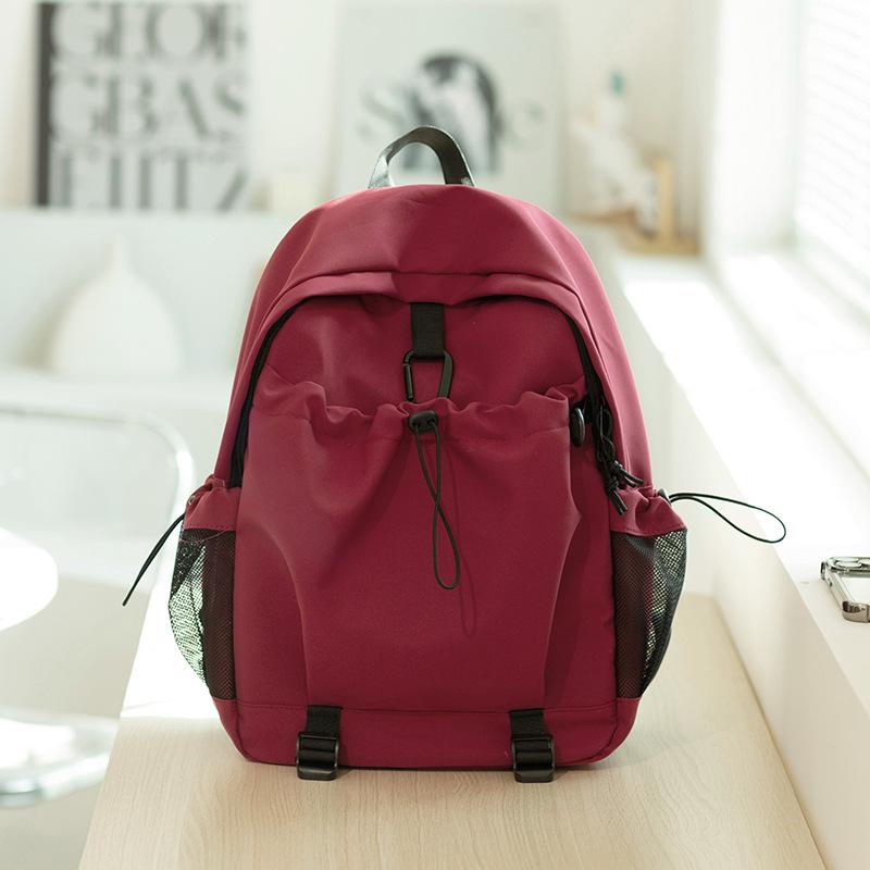 New Contrasting Color Schoolbag Female High School College Student Backpack Fashion Leisure Travel Lightweight Large Capacity Backpack