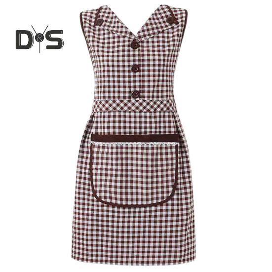 Water-resistant Cooking Bib Tie Back Design Useful Kitchen Apron Anti-greasy Anti-wear Overalls