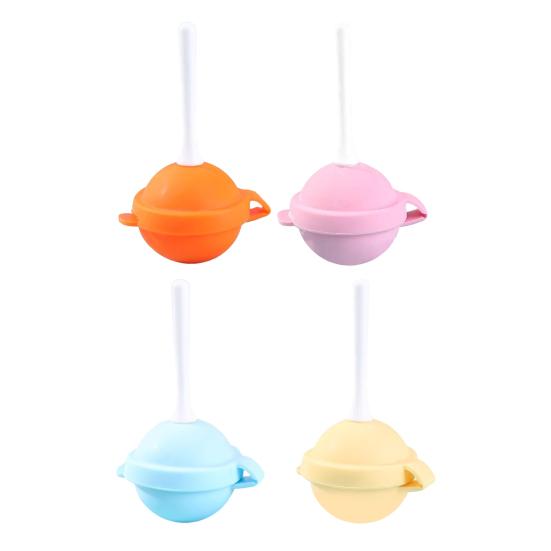 Silicone Lollipop Ice Cream Maker, Homemade Popsicle Molds, DIY Popsicle Maker for Kids, Lollipop Ice Cream Mold, Reusable Popsicle Molds, Creative 4pcs
