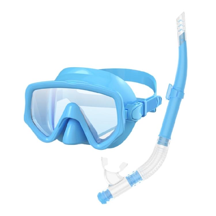 Adjustable Dry Snorkel Set with Diving Mask and Soft Silicones Seal Dry Snorkel Diving Goggles for Swimming Pool Ocean Use