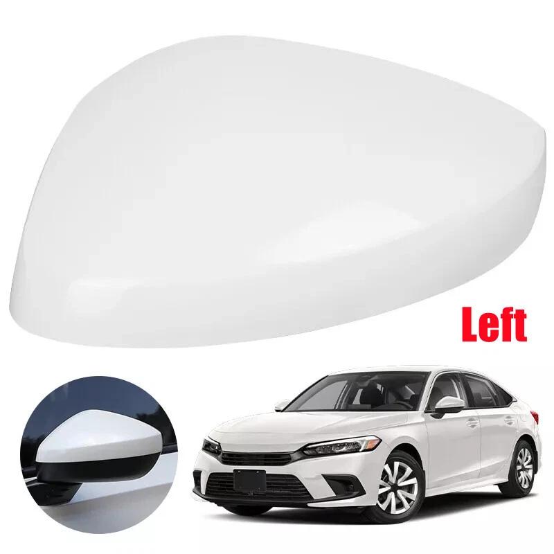 

For Honda Civic 11th -2024 2x Car Replacement Rearview Side Mirror Cover Wing Cap Exterior Door Rear View Case Trim White 1x White Left