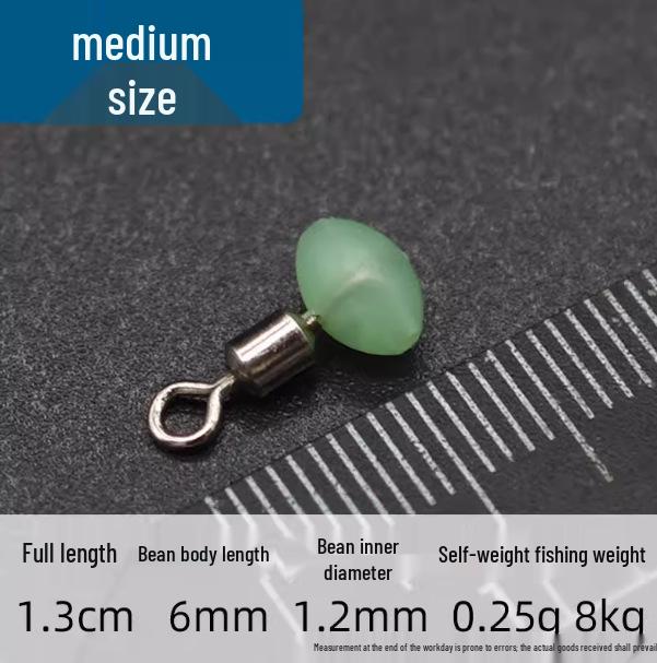 Outdoor Fishing Accessories Set: Fluorescent Fork Connector, Balance Bar, Luminous Gourd Swivel, and Figure-8 Connector