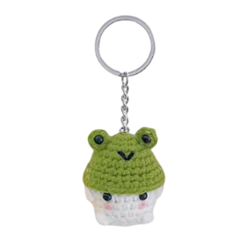 

Car Keychain for Women Girls Cute Keychain Bag Charm Crochet Animal Keychain Accessories for Backpacks,Wallets,Purse